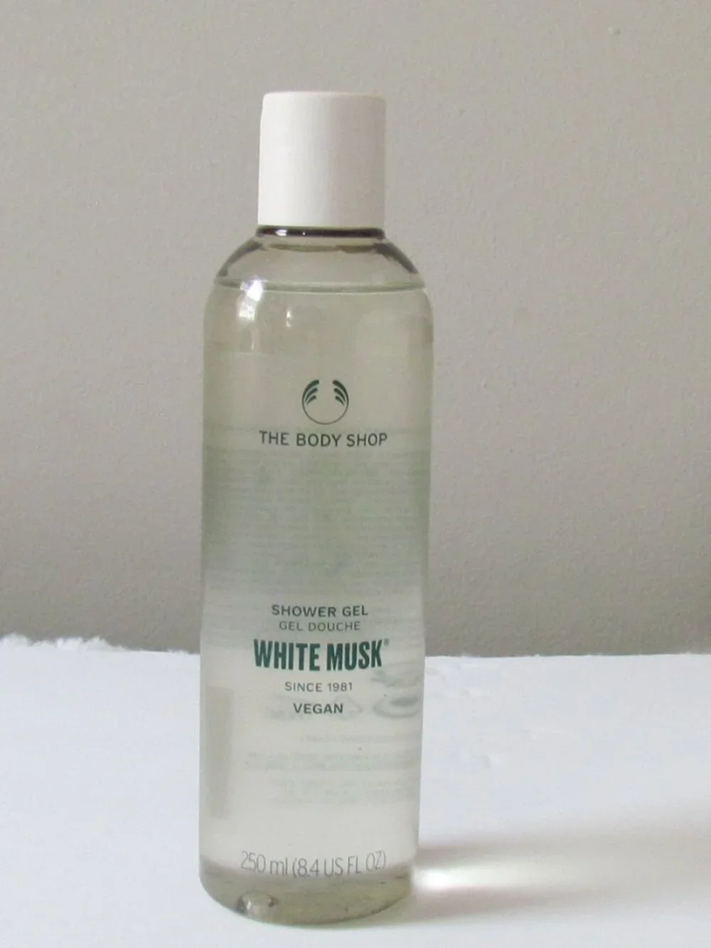The Body Shop Vegan Floral White Musk Shower Gel 8.4 fl. oz., NEW